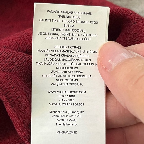 NWT MICHAEL KORS Lace Jacquard Dress Bodycon Size 2 Black Red Sexy Contemporary - Picture 11 of 15